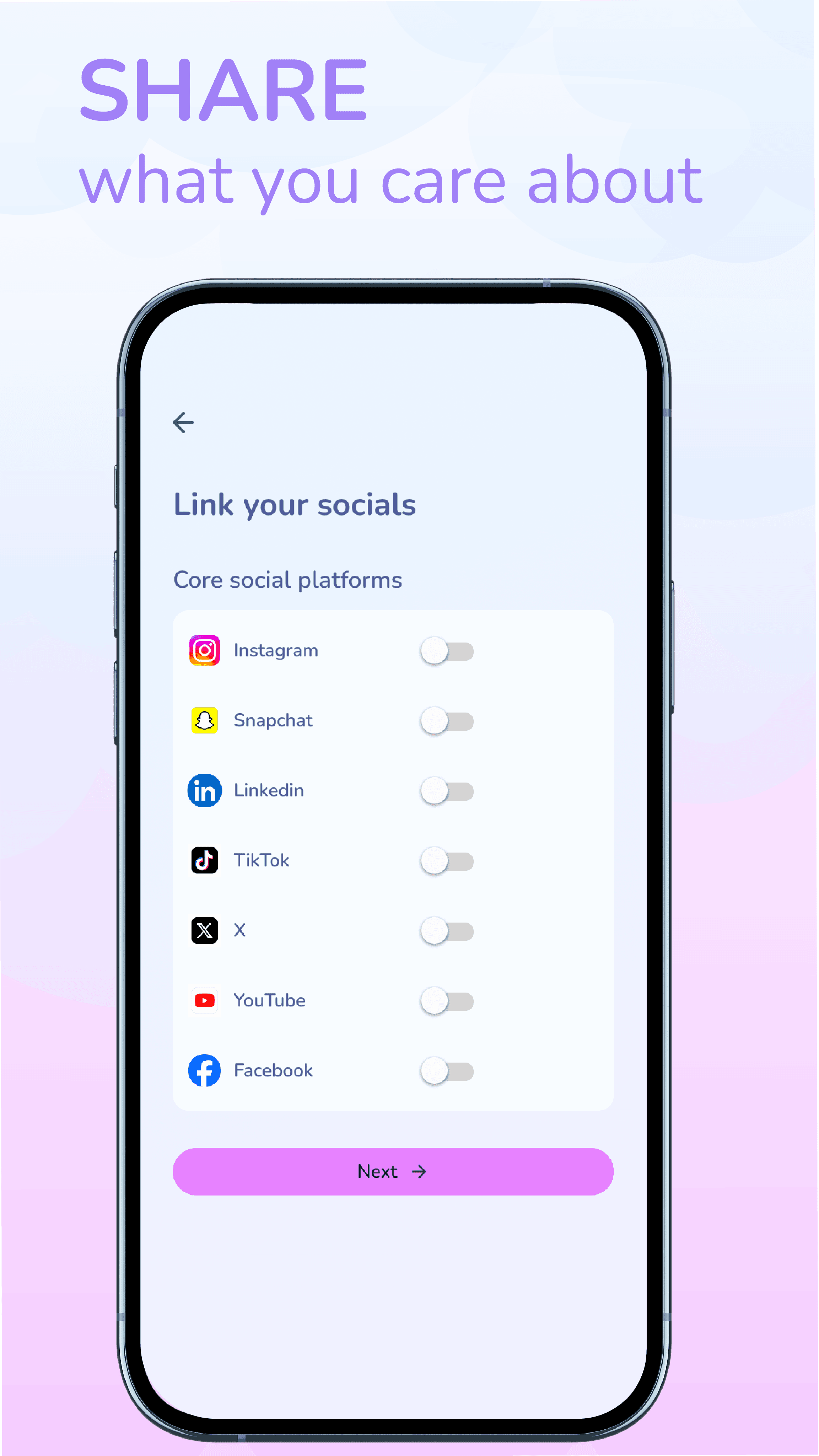 Share what you care about